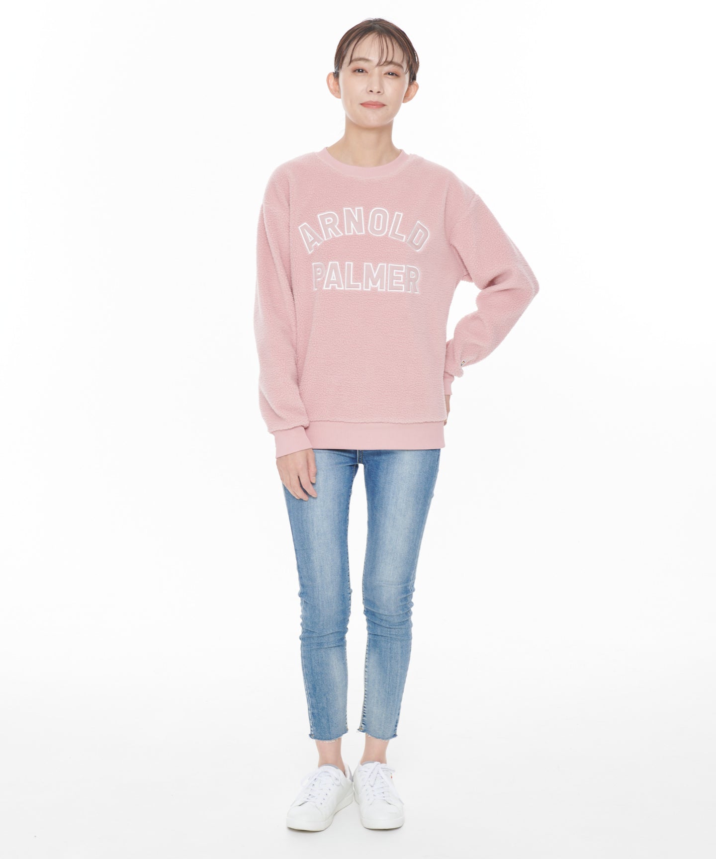 Arnold Palmer 【残り2点】ボアフリースシェアロゴプルオーバー